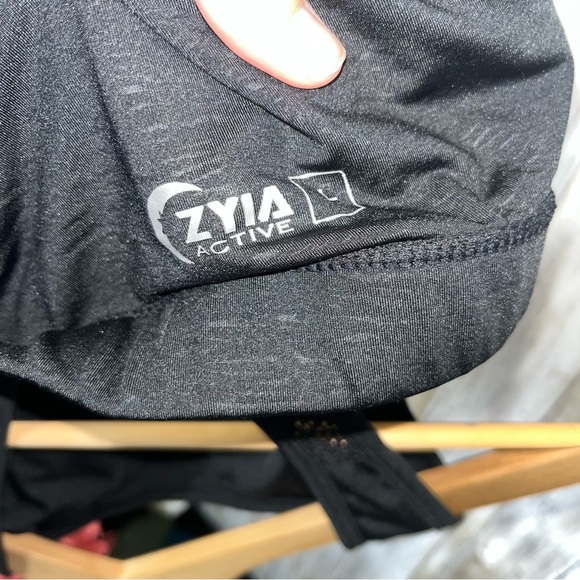 ZYIA Black Bomber Bra Women’s Large - Picture 6 of 6